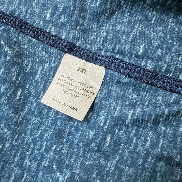 Realtree Fishing Shirt Men’s 2XL Blue Long Sleeve Reversible Performance UPF 30 - Picture 5 of 14